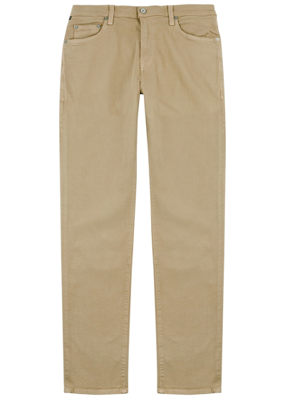 Shop Citizens Of Humanity Adler Tapered-leg Jeans In Tan