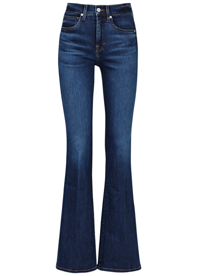Shop Veronica Beard Beverly Flared-leg Jeans In Denim