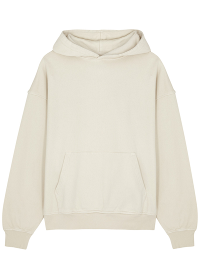 Shop Colorful Standard Hooded Cotton Sweatshirt In Ivory