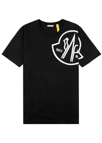 Shop Moncler Genius 6 1017 Alyx 9sm Logo Cotton T-shirt In Black