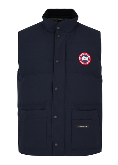 Shop Canada Goose Freestyle Quilted Artic-tech Gilet In Navy