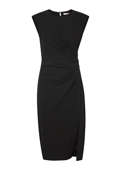 Shop Veronica Beard Latiki Stretch-twill Midi Dress In Black