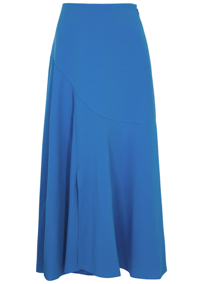 Shop Roksanda Adelaide Midi Skirt In Blue