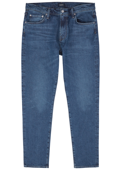 Shop Citizens Of Humanity London Slim Tapered-leg Jeans In Dark Blue