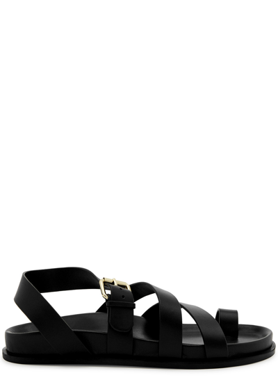 Shop A.emery Lyon Leather Sandals In Black