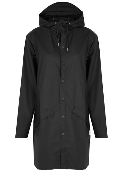 Shop Rains Rubberised Raincoat In Black