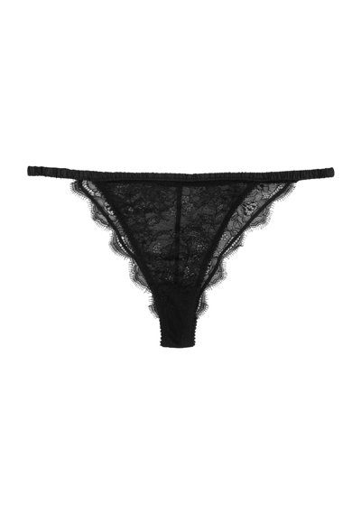 Shop Love Stories Charlotte Lace Thong In Black