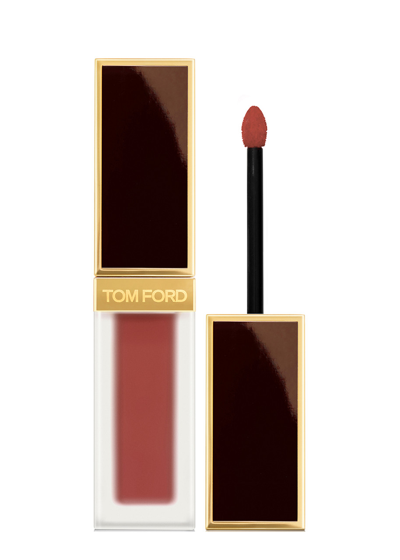 Shop Tom Ford Liquid Lip Luxe Matte, Lipstick, Lark, Long-lasting, Transfer-resistant, Black Rose Oil, Se In 121 Lark