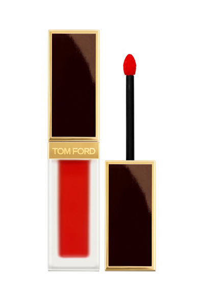 Shop Tom Ford Liquid Lip Luxe Matte, Lipstick, 129 Carnal Red, Liquid