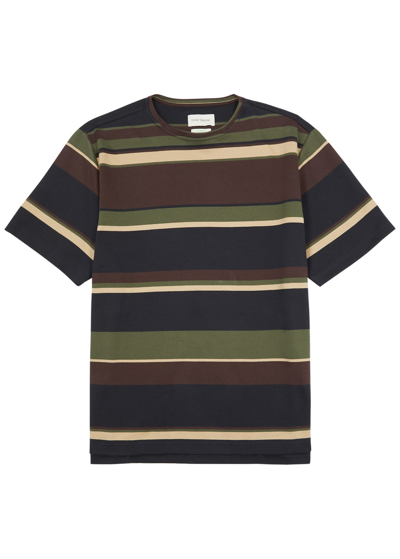 Shop Oliver Spencer Oli's Striped Cotton T-shirt In Multicoloured