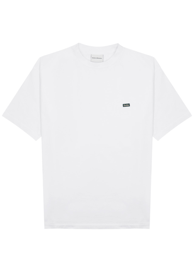Shop Drôle De Monsieur Logo Cotton T-shirt In White