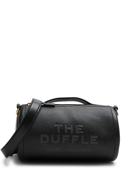 Shop Marc Jacobs The Duffle Leather Shoulder Bag In Black