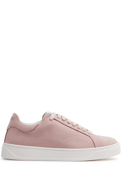 Shop Lanvin Ddb0 Leather Sneakers In Pink