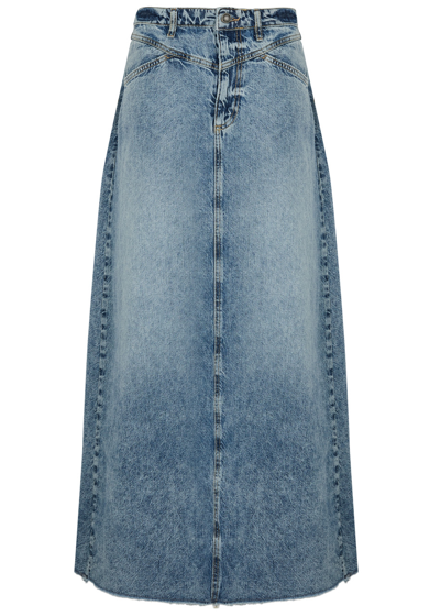 Shop Free People Come As You Are Denim Maxi Skirt