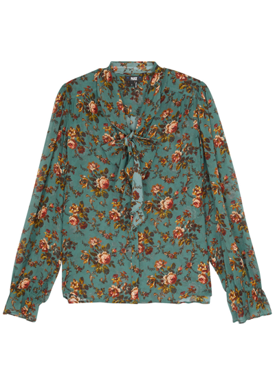 Shop Paige Clemency Floral-print Silk-georgette Blouse In Multicoloured