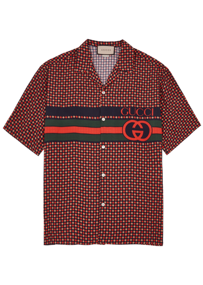 Shop Gucci Printed Shirt In Multicoloured