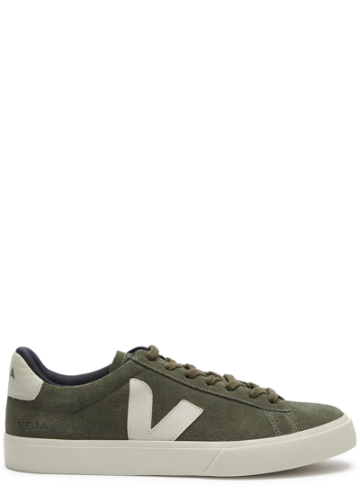 Shop Veja Campo Suede Sneakers In Green
