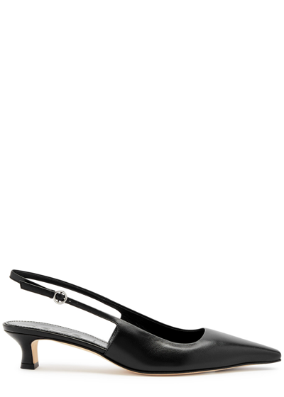 Shop Aeyde Catrina 35 Leather Pumps In Black