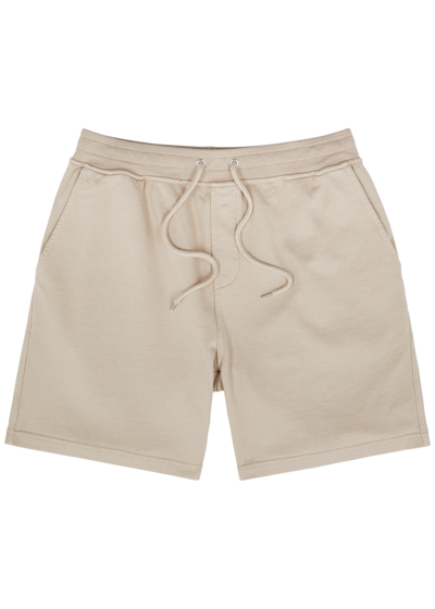 Shop Colorful Standard Cotton Shorts In Beige