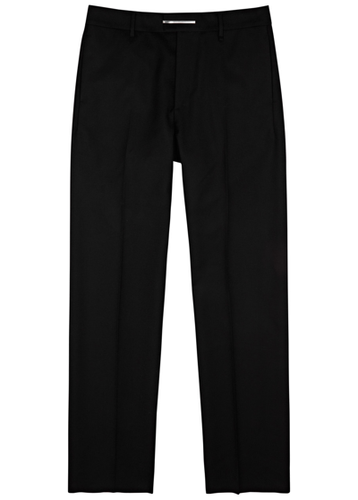 Shop Givenchy Straight-leg Wool Trousers In Beige