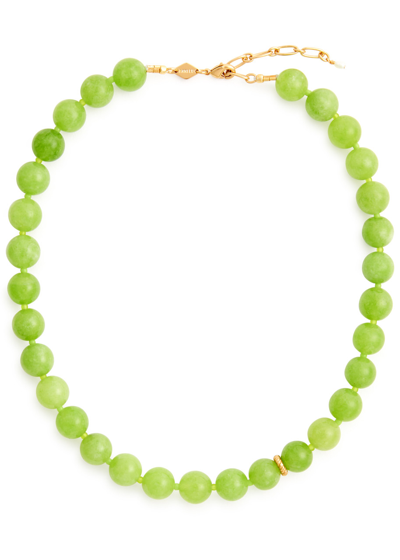 Shop Anni Lu Green Bowl 18kt Gold-plated Necklace