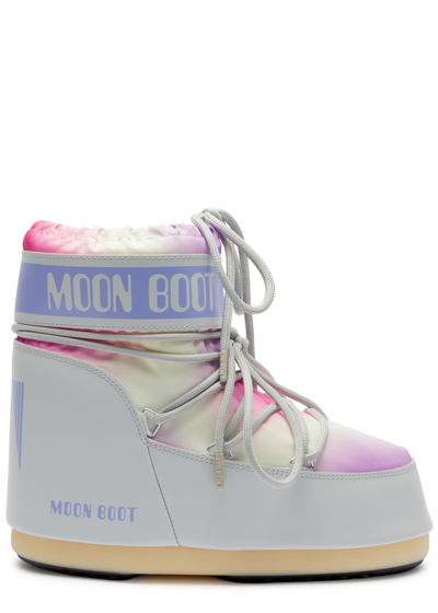 Shop Moon Boot Icon Padded Nylon Snow Boots In Multicoloured 1