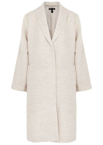 Shop Eileen Fisher Alpaca-blend Coat In Beige