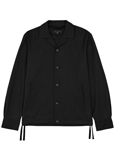 Shop Rag & Bone Finlay Stretch-wool Jacket In Black