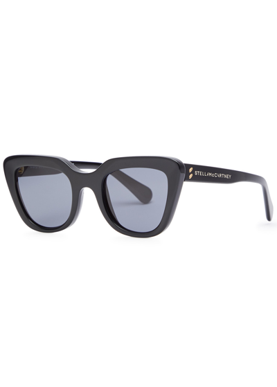 Shop Stella Mccartney Kids Cat-eye Sunglasses In Black