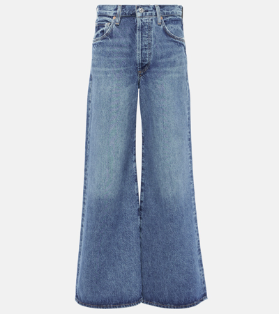 Shop Citizens Of Humanity Beverly High-rise Bootcut Jeans In Blue