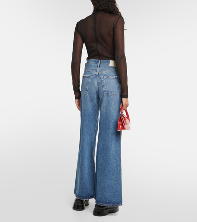 Shop Citizens Of Humanity Beverly High-rise Bootcut Jeans In Blue