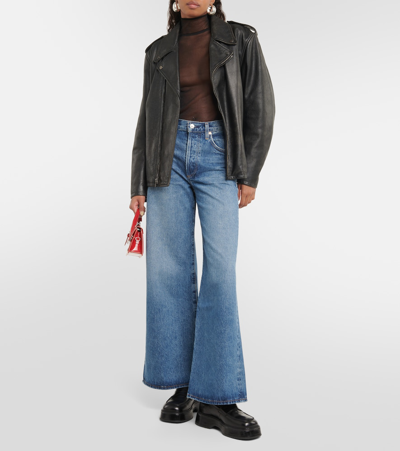 Citizen Of Humanity Beverly High-rise Bootcut Jeans In Blue
