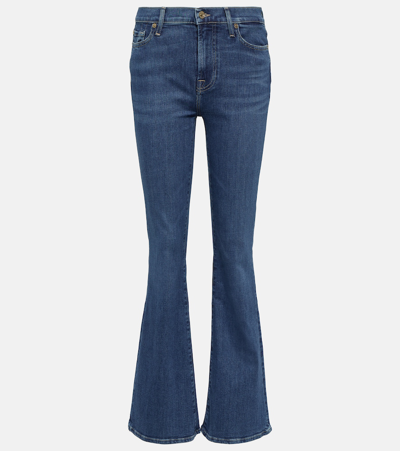 7 For All Mankind Hw Ali Neptune Flared Jeans In Blue