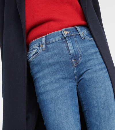 7 For All Mankind Hw Ali Neptune Flared Jeans In Blue
