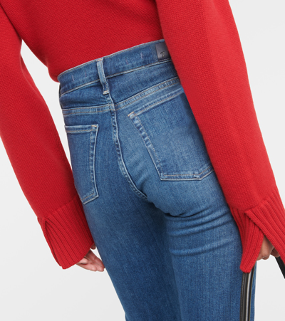 7 For All Mankind Hw Ali Neptune Flared Jeans In Blue