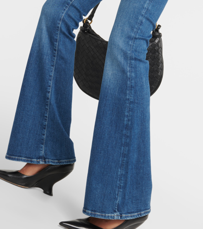 7 For All Mankind Hw Ali Neptune Flared Jeans In Blue