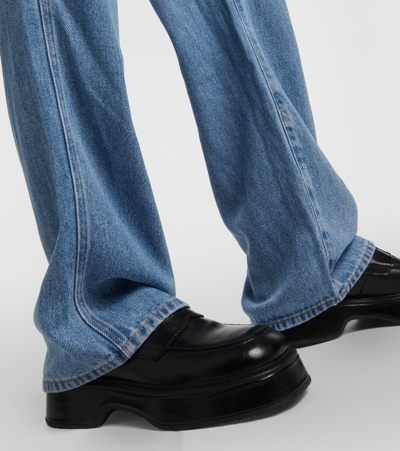 7 For All Mankind Tess High-rise Straight Jeans In Blue