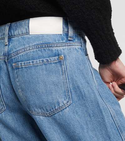 7 For All Mankind Tess High-rise Straight Jeans In Blue