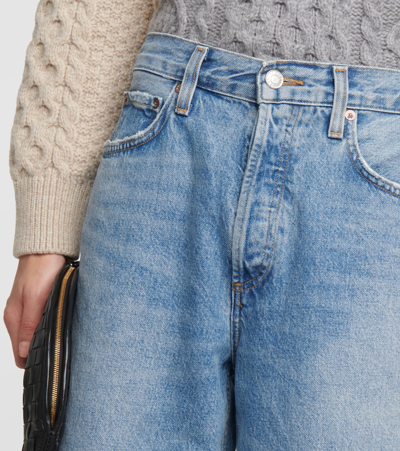 Agolde Low Slung Baggy Jeans In Libertine In Blue