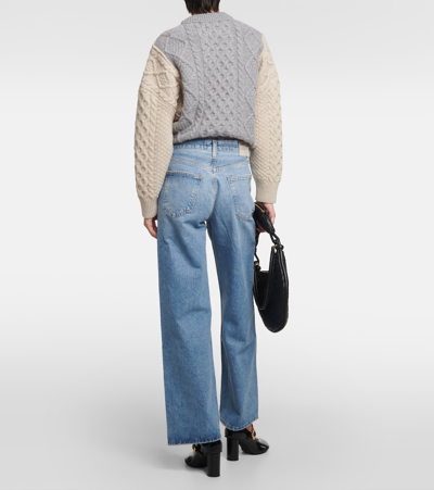 Agolde Low Slung Baggy Jeans In Libertine In Blue