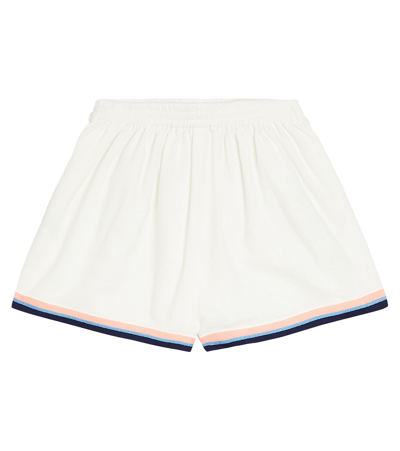 Shop Zimmermann Alight Printed Cotton Shorts In White