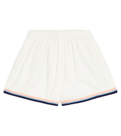 Zimmermann Alight Printed Cotton Shorts In White