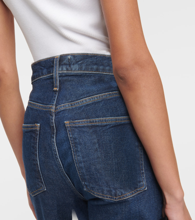 Agolde Freya High-rise Slim Jeans In Blue