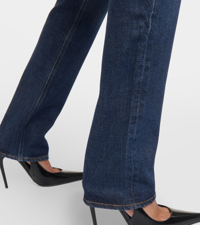 Shop Agolde Freya High-rise Slim Jeans In Blue