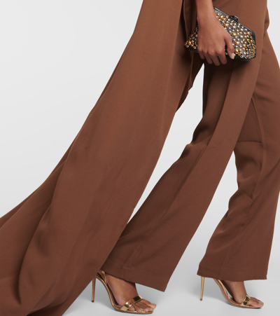 Shop Taller Marmo Jerry Draped Wide-leg Jumpsuit In Brown