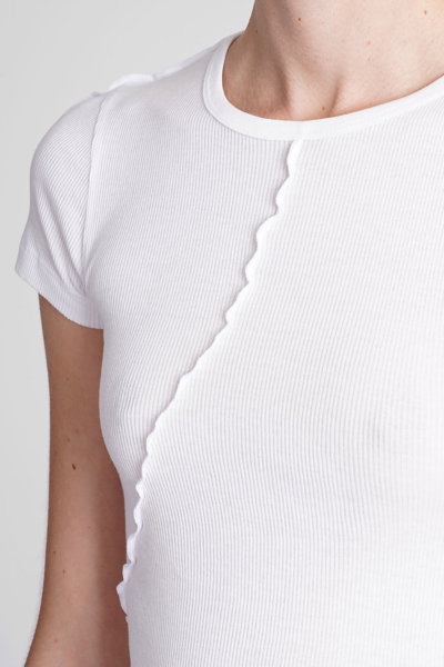 Shop Helmut Lang T-shirt In White Cotton