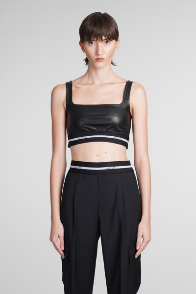 Shop Helmut Lang Topwear In Black Polyester