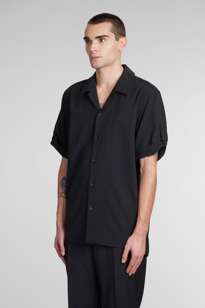 Shop Helmut Lang Shirt In Black Linen