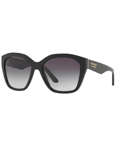 Shop Burberry Women's Be4261 57mm Sunglasses In Black