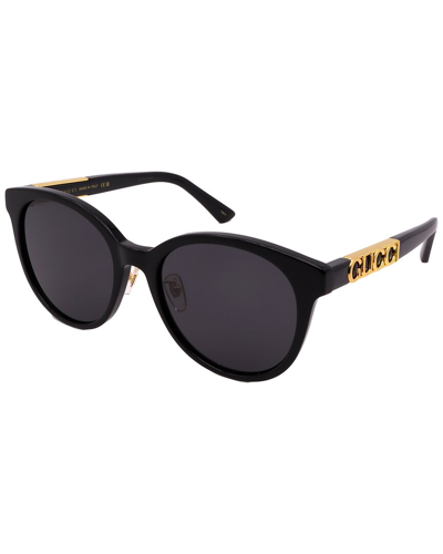 Shop Gucci Women's Gg1191sk 56mm Sunglasses In Black